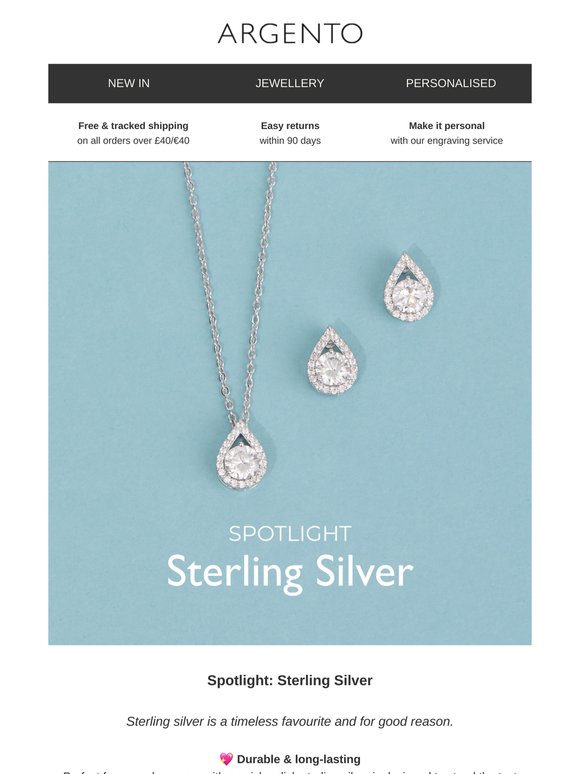 Spotlight: Sterling Silver🤍