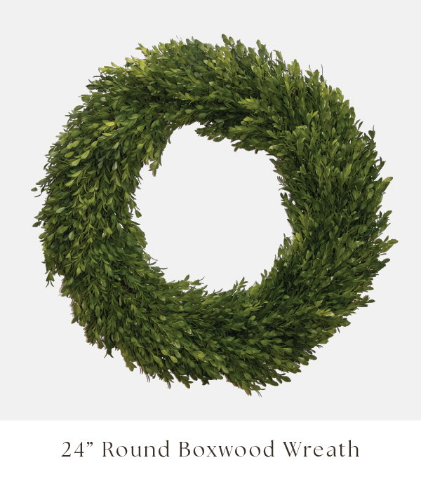 Round Boxwood 24"