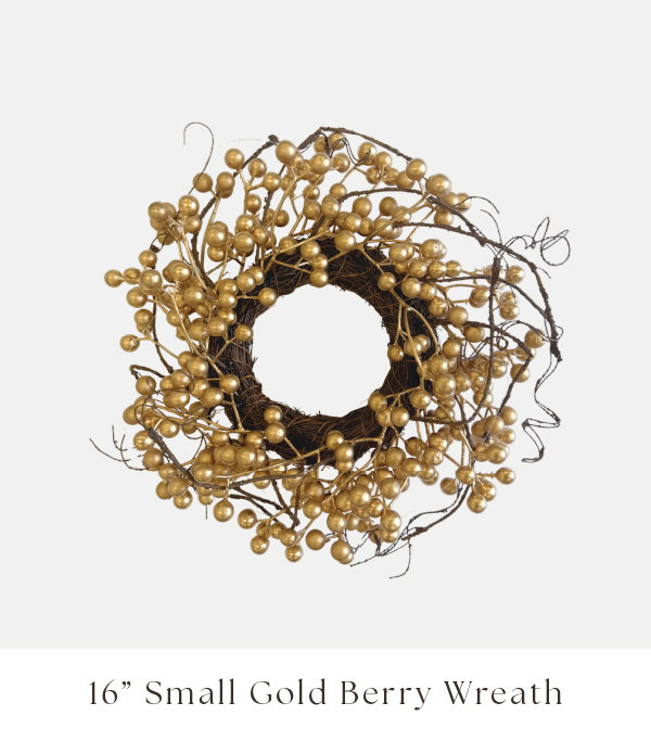 Small Gold Berry Wreath