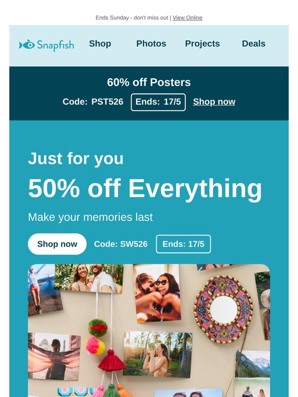Posters made easy 💙 60% off