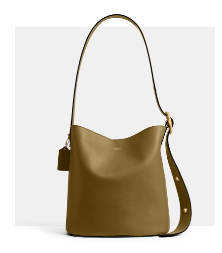 Bleecker Bucket Bag Brass/Muted Olive