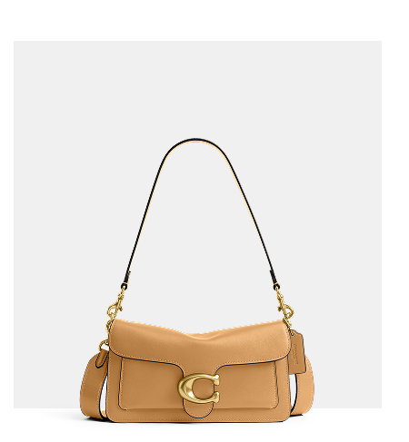 Tabby Shoulder Bag 26 Brass/Biscuit