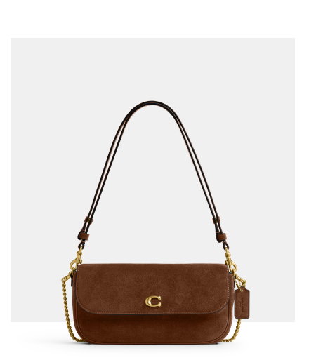 Brook Flap Chain Bag Brass/Warm Brown