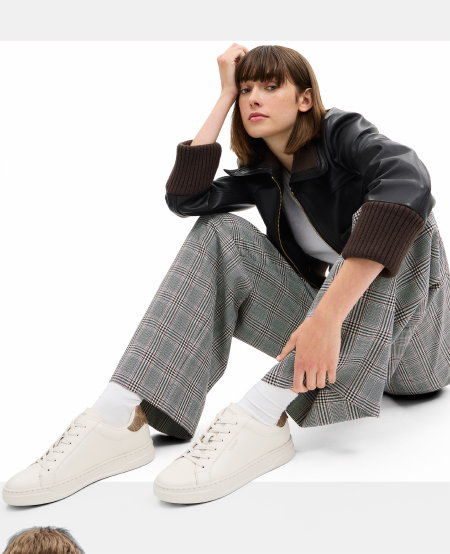 High Line Sneaker In Signature Canvas Off White