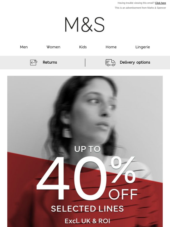 Ready for up to 40% off?