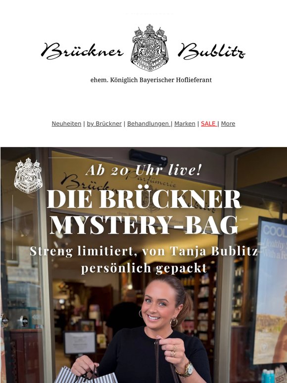 🎁🎉 Ab 20 Uhr erhältlich: Die Brückner Mystery Bag 💎 Luxuriös & streng limitiert 👜
