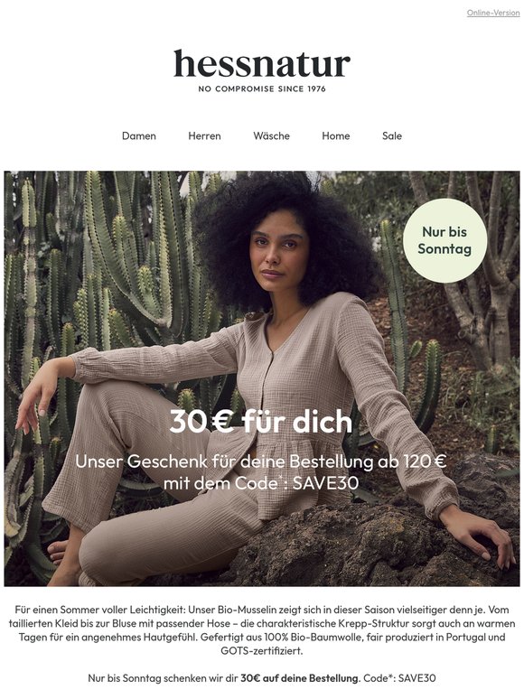 30€ für dich 🌿 Musselin für den Sommer