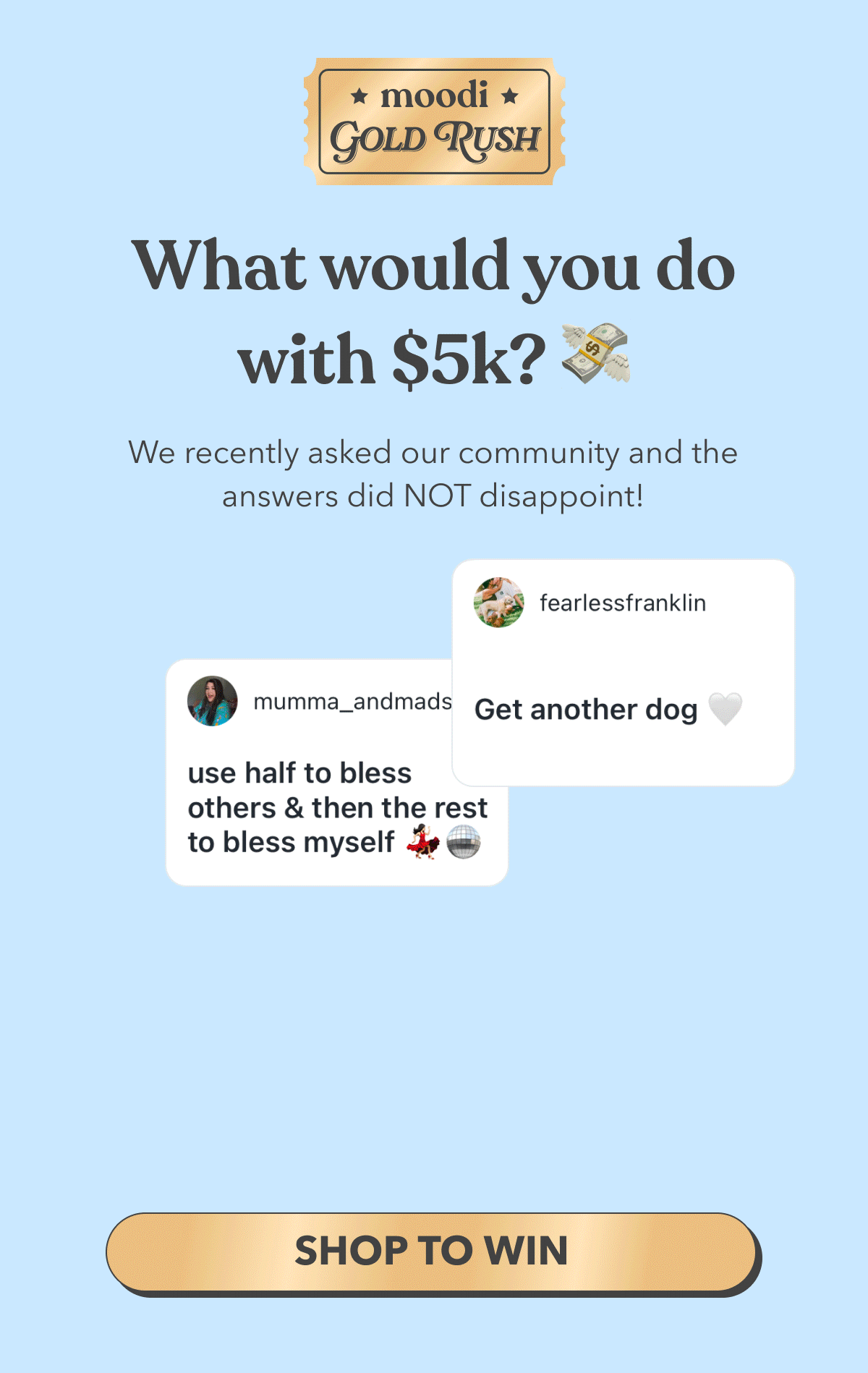  GOLD RUSH | 💸 What would you do with $5,000? 💸 | [SHOP TO WIN]