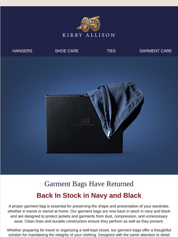Garment Bags Restock