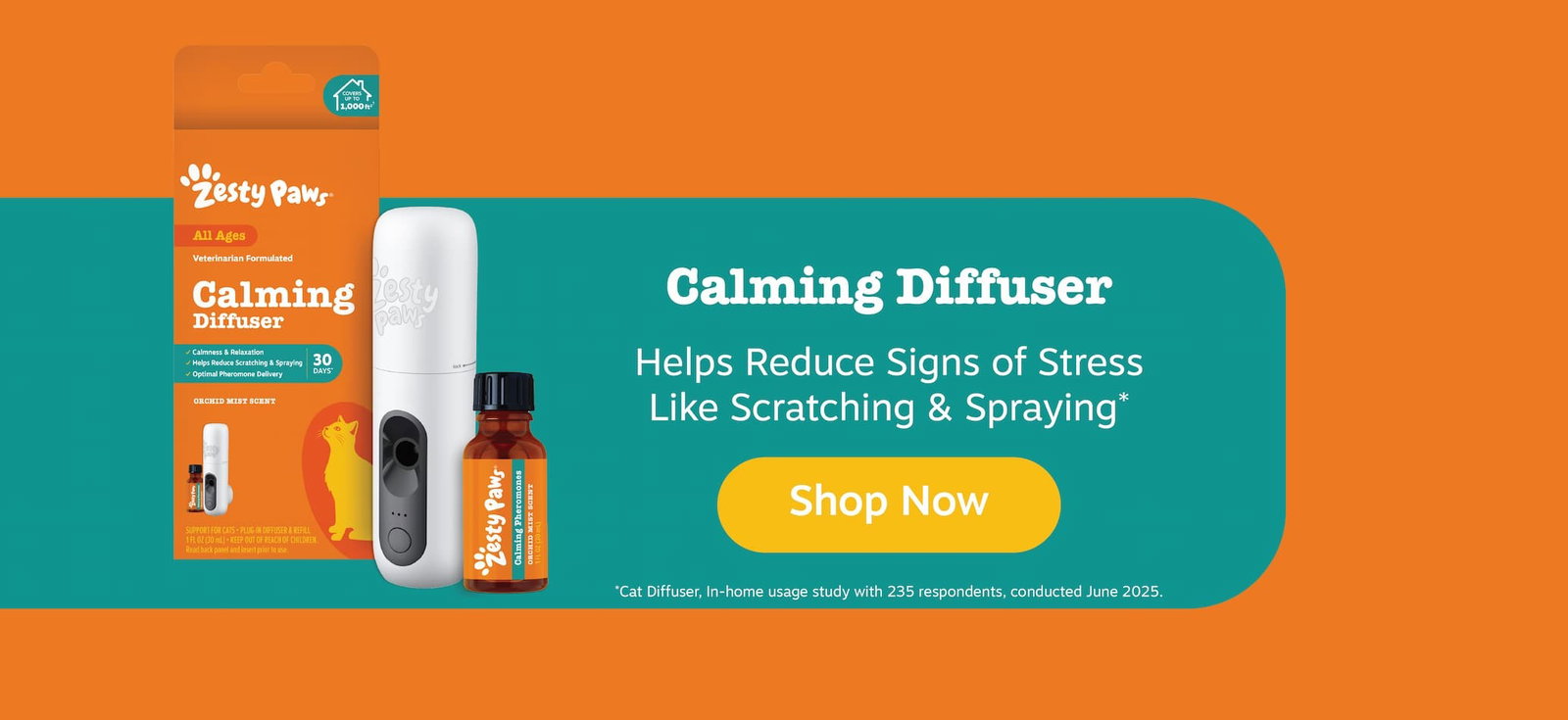 Calming Diffuser: Helps Reduce Signs of Stress Like Scratching & Spraying* Shop Now.