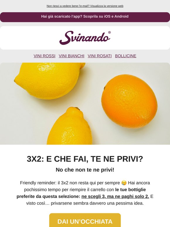 3x2: non vorrai privartene proprio adesso 🍷