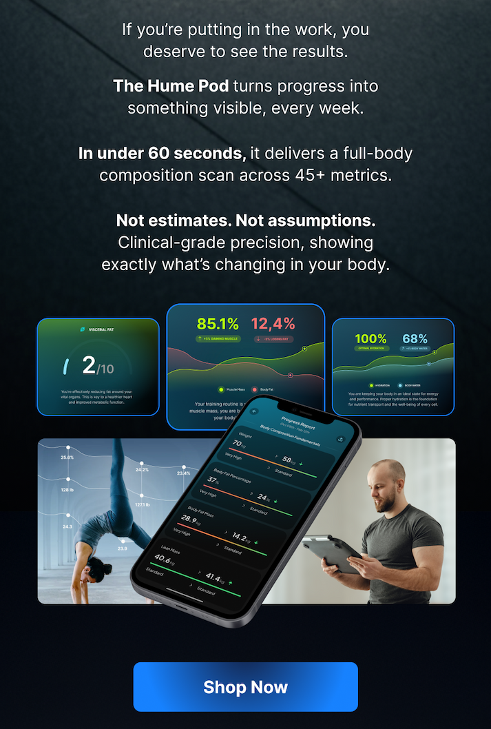See measurable changes in fat, muscle, and more with precision tracking.