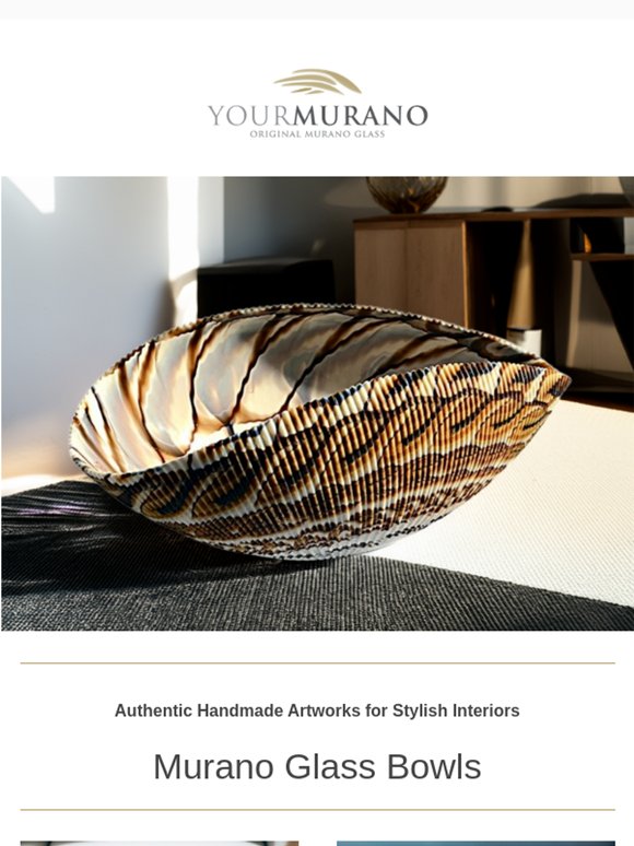 Handcrafted Murano glass bowl, timeless Venetian elegance