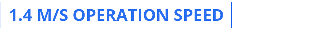 Speed of 1.4 metres per second