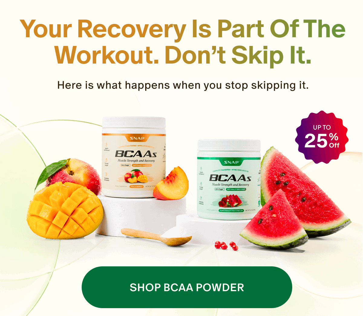Your Recovery is part of the workout. Don't Skip it.
