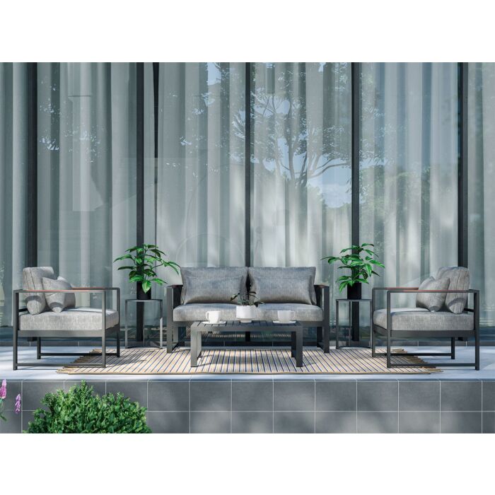 Gartensitzgruppe «Noa» , grau