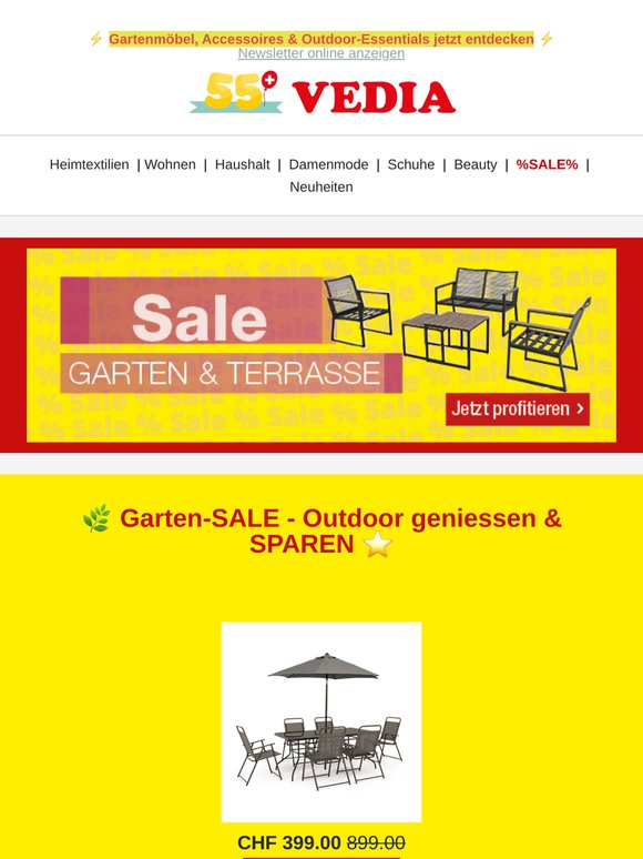 🌿 Der SALE für Ihren Outdoor-Bereich