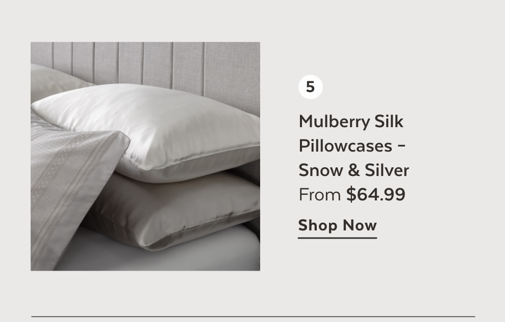 Mulberry Silk Pillowcases – Snow & Silver