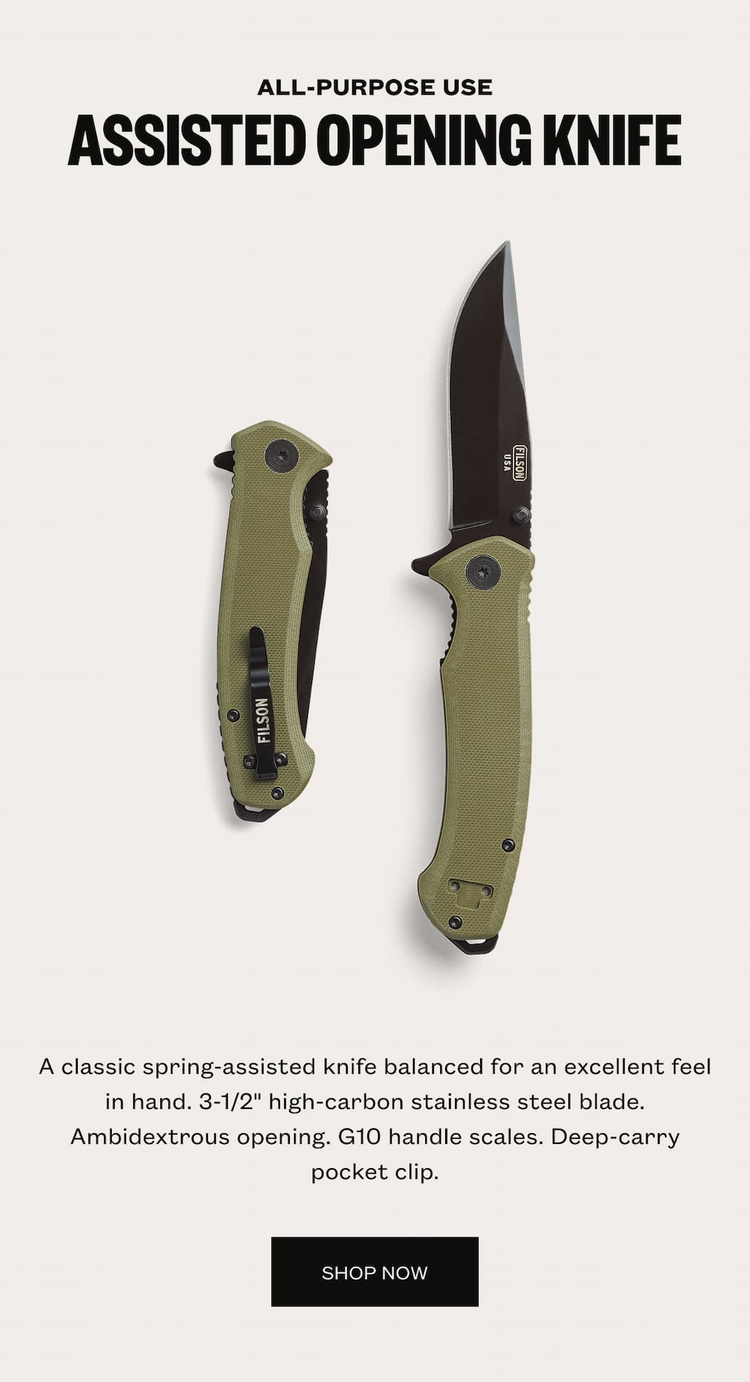 Assisted Opening Knife
