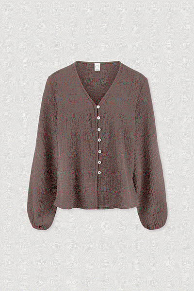 Musselin Bluse Relaxed aus reiner Bio-Baumwolle