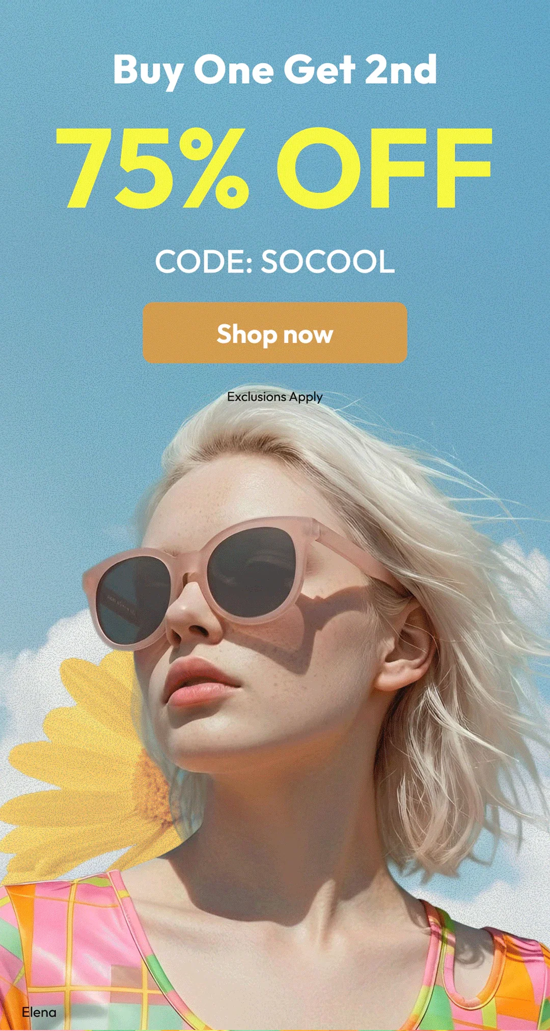 Buy One Get 2nd - 75% OFF - CODE: SOCOOL - SHOP NOW