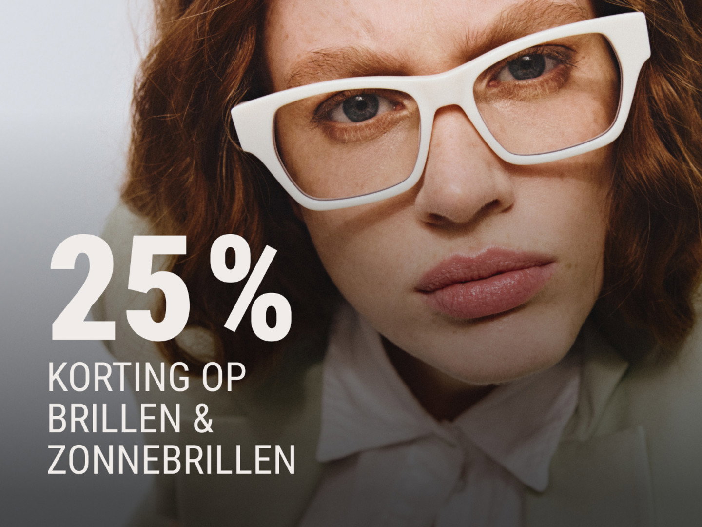25 % korting op brillen & zonnebrillen