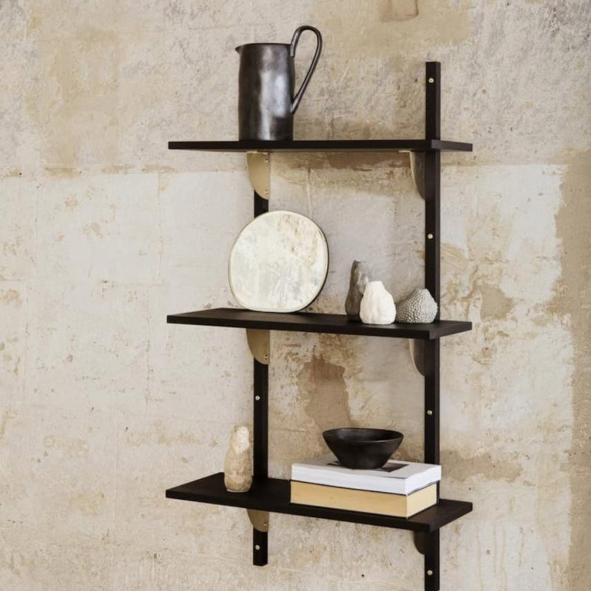 sector triple narrow wall shelf