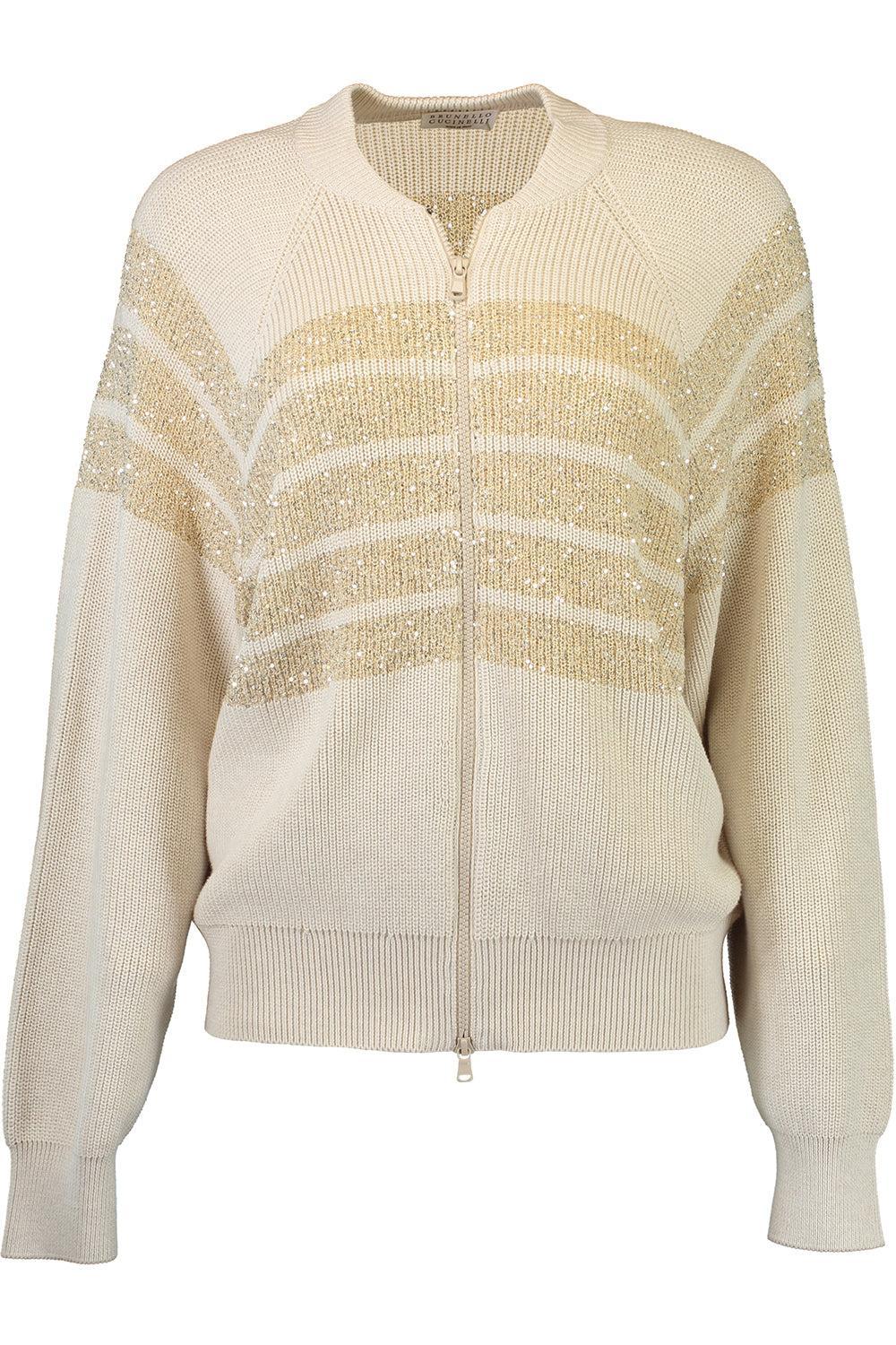Image of stripe bomber jacket