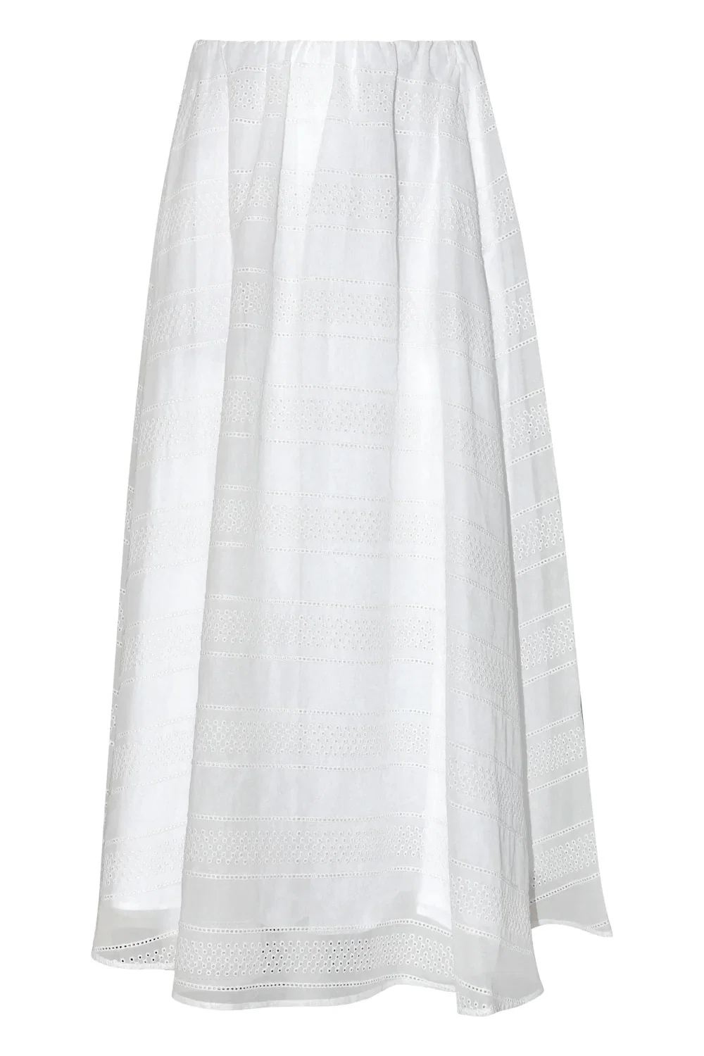 Image of broderie anglaise maxi skirt