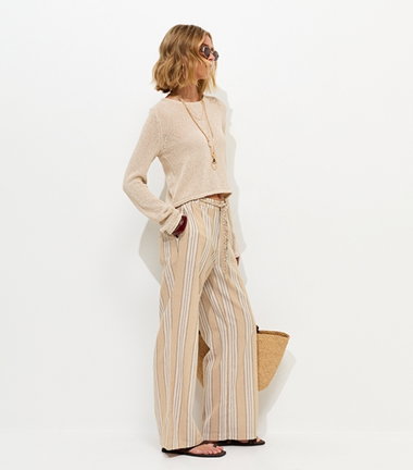 Cream Polka Dot Satin Lace Trim Midi Dress