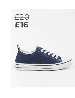Lace up Canvas Trainer
