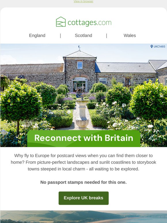 UK cottage stays: continental vibes included 🌎
