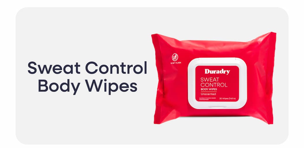 Sweat Control Body Wipes