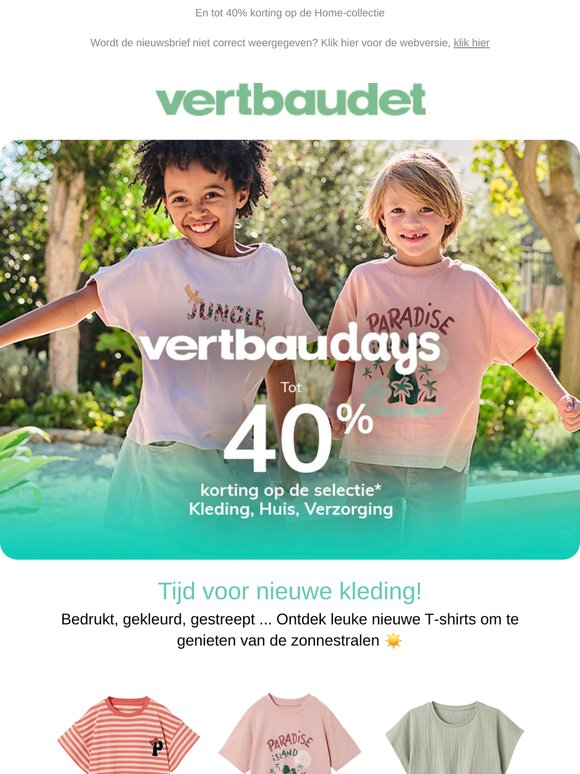T-shirts voor zomer met kortingen tot 40% 👕