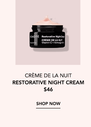  Odacité Crème de la Nuit Restorative Night Cream Petite, a small black jar with cream