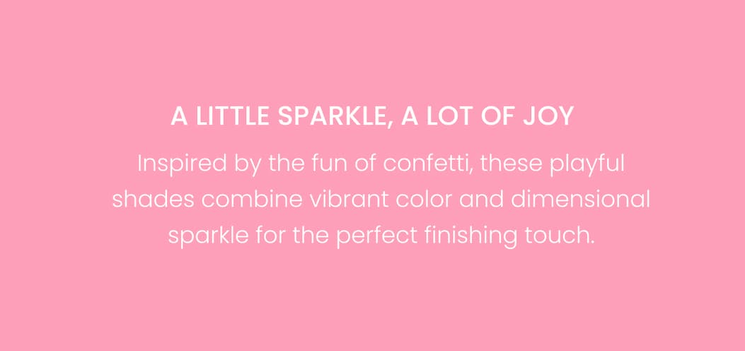Pink confetti copy banner