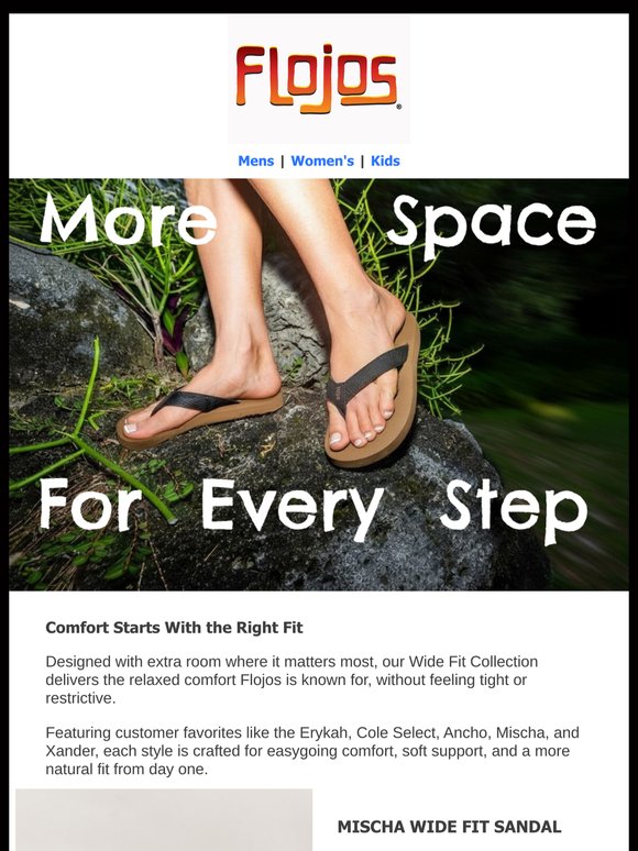 More Space for Every Step, Wide Fit Collection