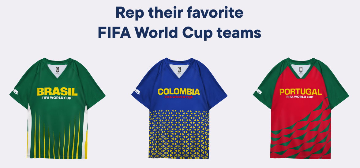 Rep their favorite FIFA World Cup teams