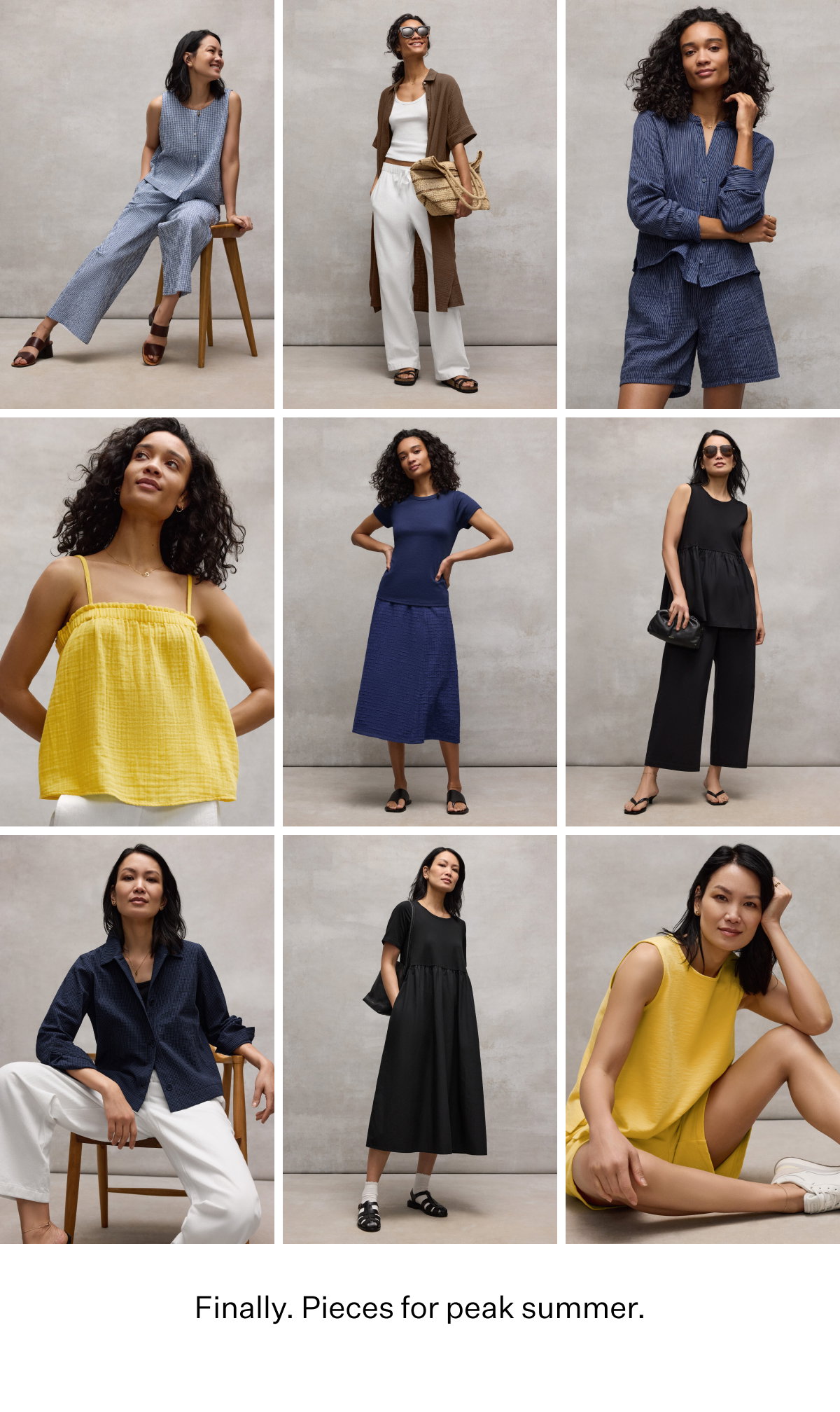 Finally. Pieces for peak summer.