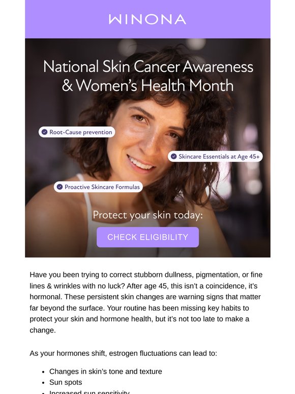 Hot flashes aren't your skin’s only danger. ⚠️