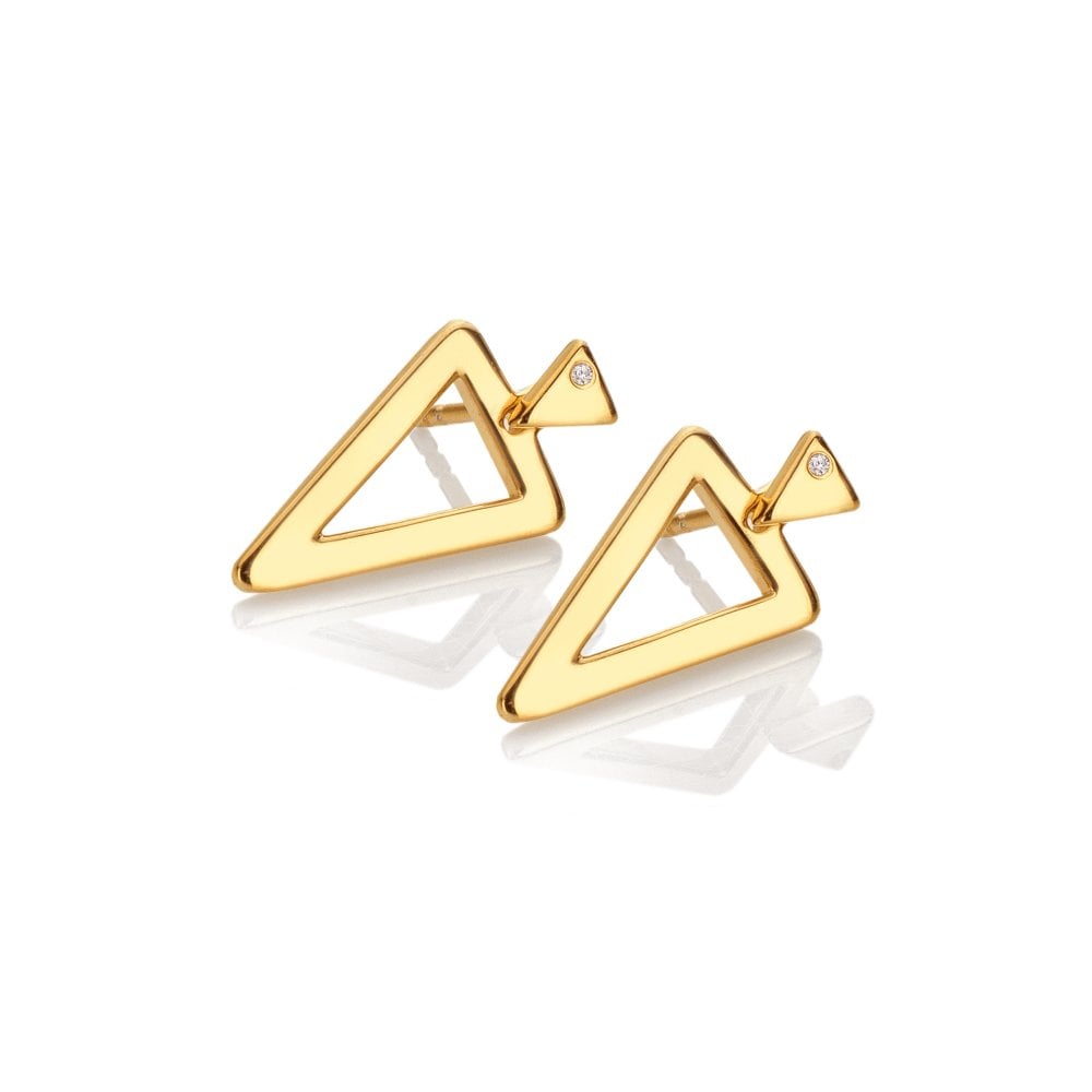 Image of Triangle Paired Earrings