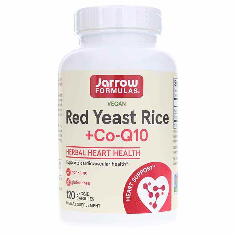 Image of Red Yeast Rice + Co-Q10, 120 Veg Capsules, by Jarrow Formulas