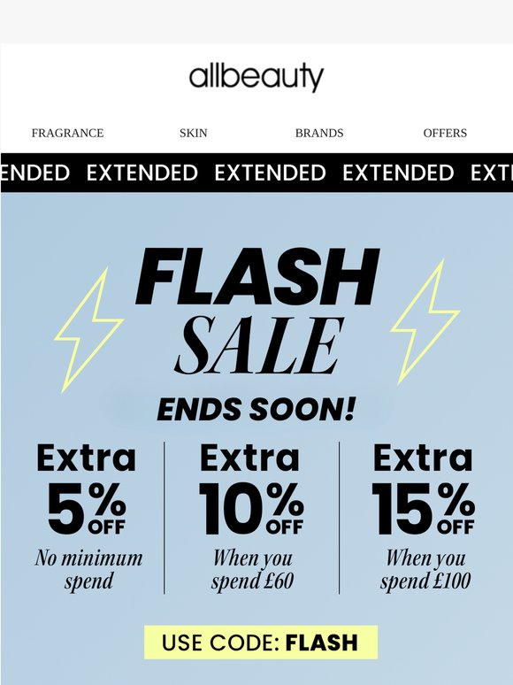 Final Call: Extended Flash Offer Ends Soon ⚡