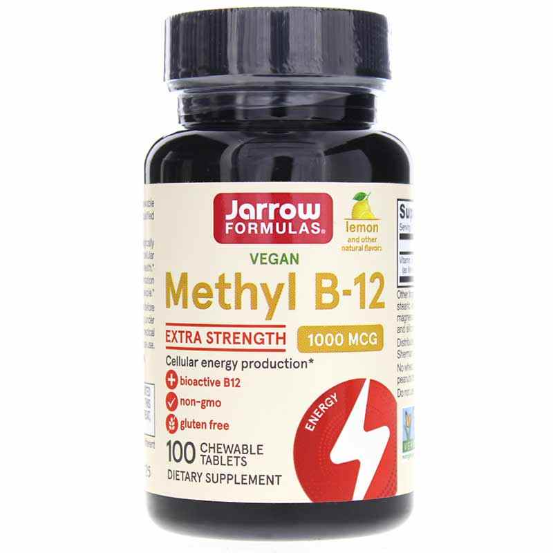 Image of Methyl B-12 1,000 Mcg Lemon, 100 Chewable Tablets, by Jarrow Formulas