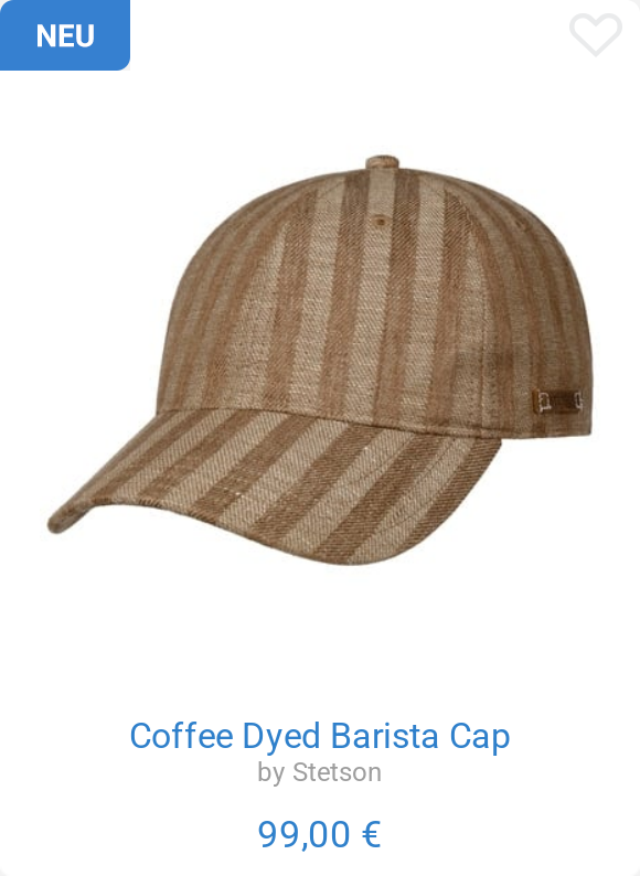 Coffee Dyed Barista Cap by Stetson