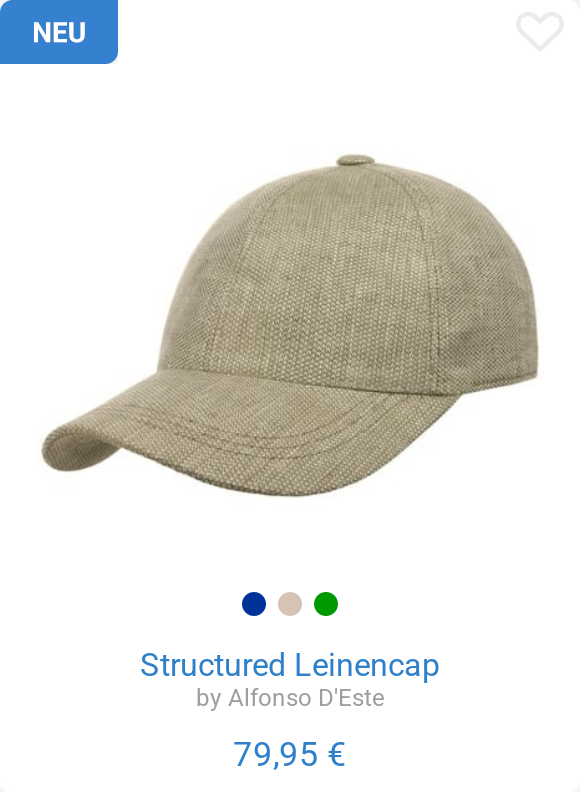 Structured Leinencap by Alfonso D'Este