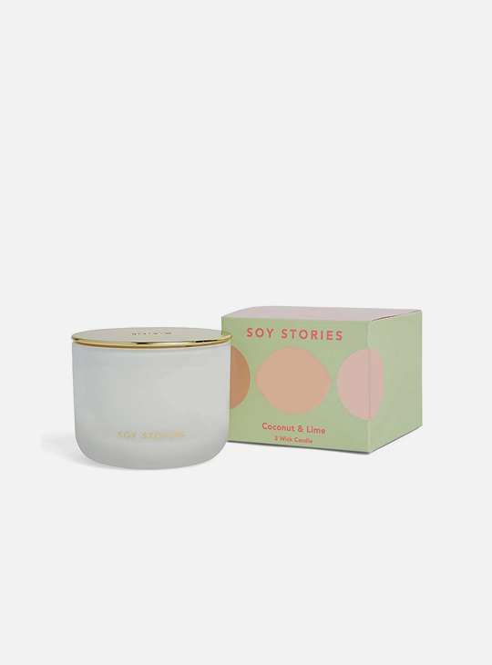 Coconut Lime 3 Wick Scented Candle