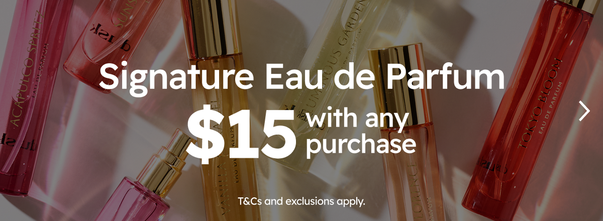 Signature Eau de Parfum, $15 with any purchase