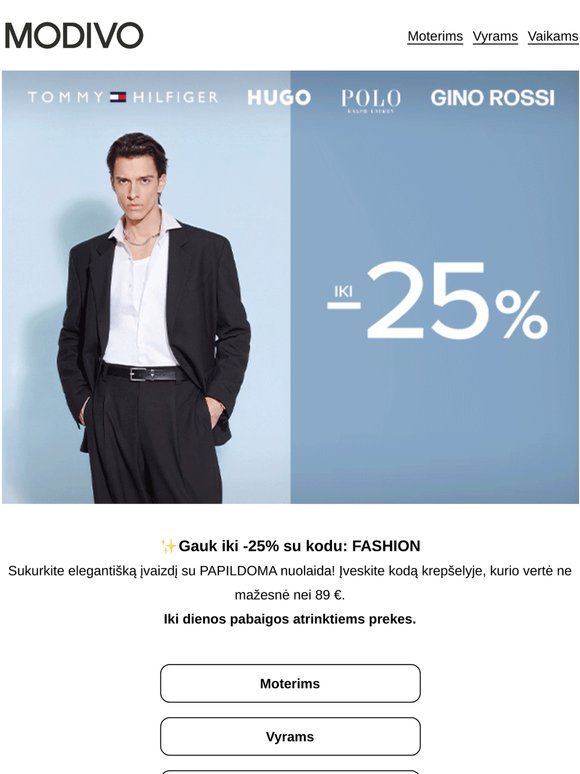 ✨Pasinaudokite iki -25% nuolaida iki dienos pabaigos