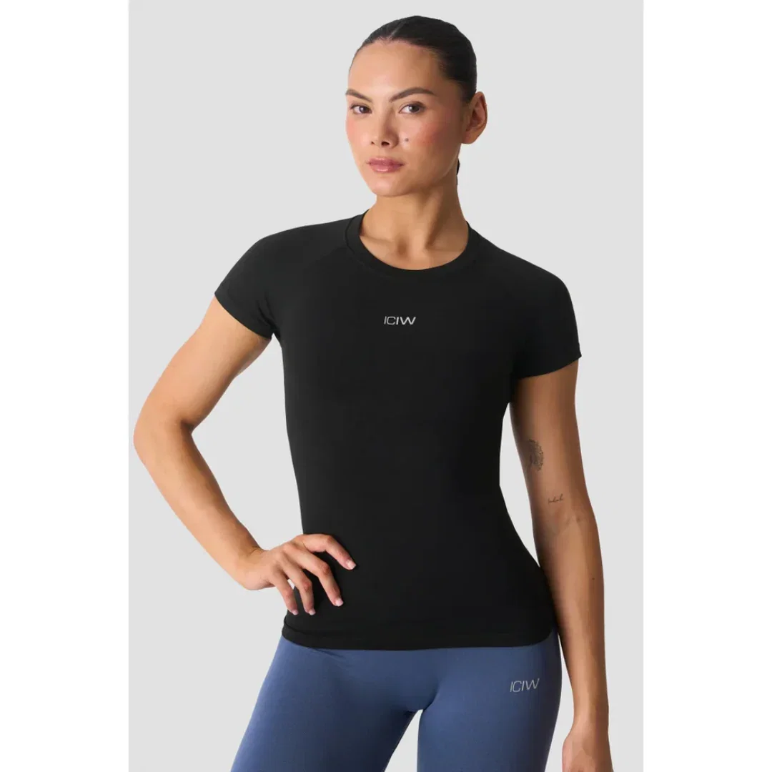 Image of ICIW Smooth Seamless Tee Black